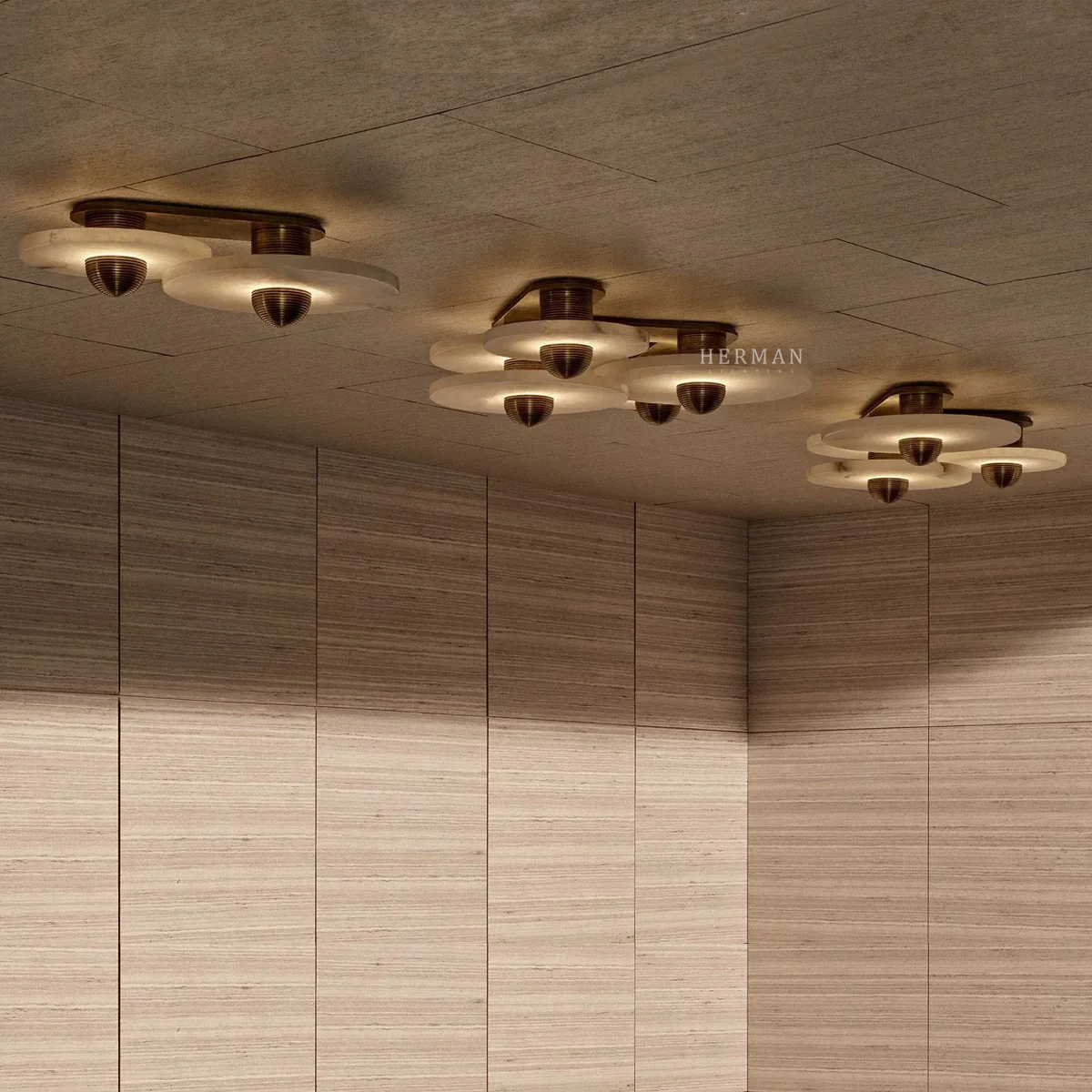 Median Alabaster Flush mount - 4 Surface - Image 8
