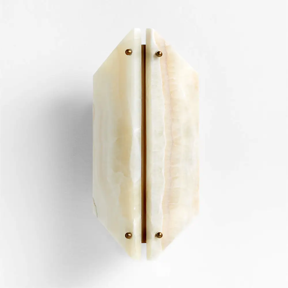 Alabaster Geometric Wall Lamp Onyx - Image 3