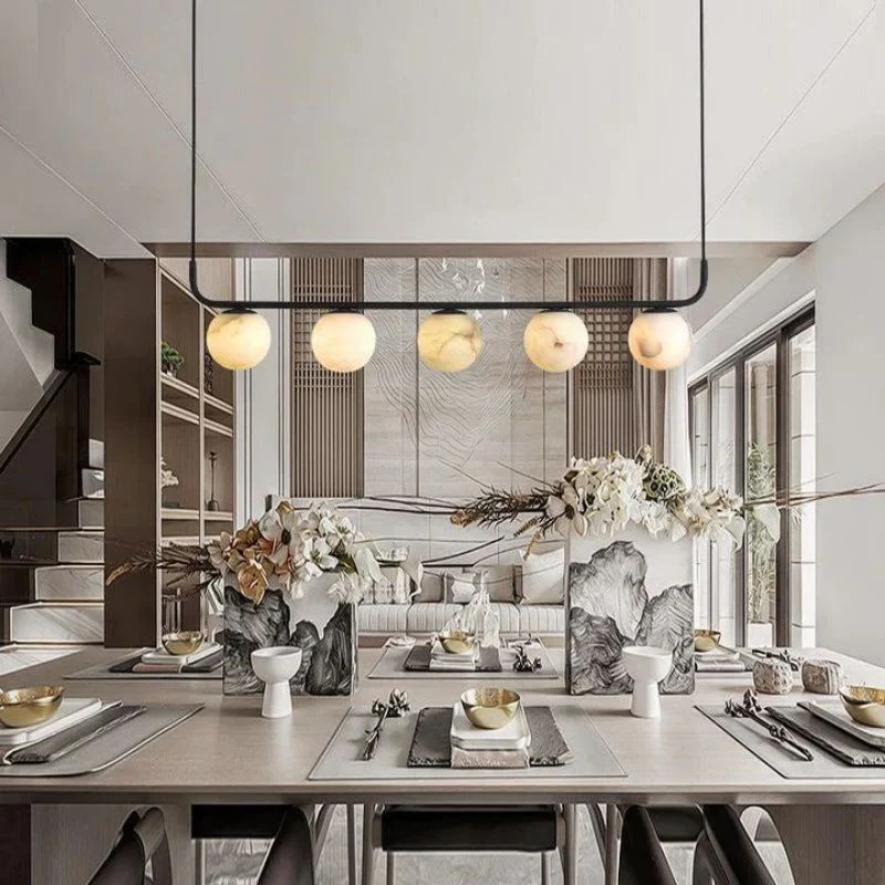 Alabaster Global Linear Chandelier 40"L - Image 2