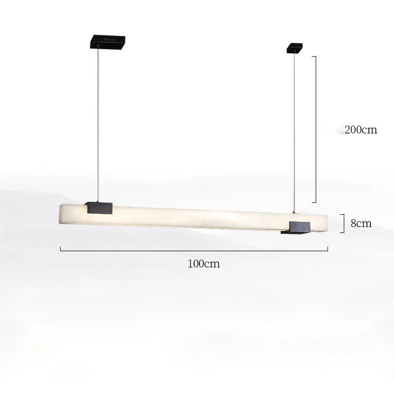 Alabaster Linear Dining Chandelier - Image 2