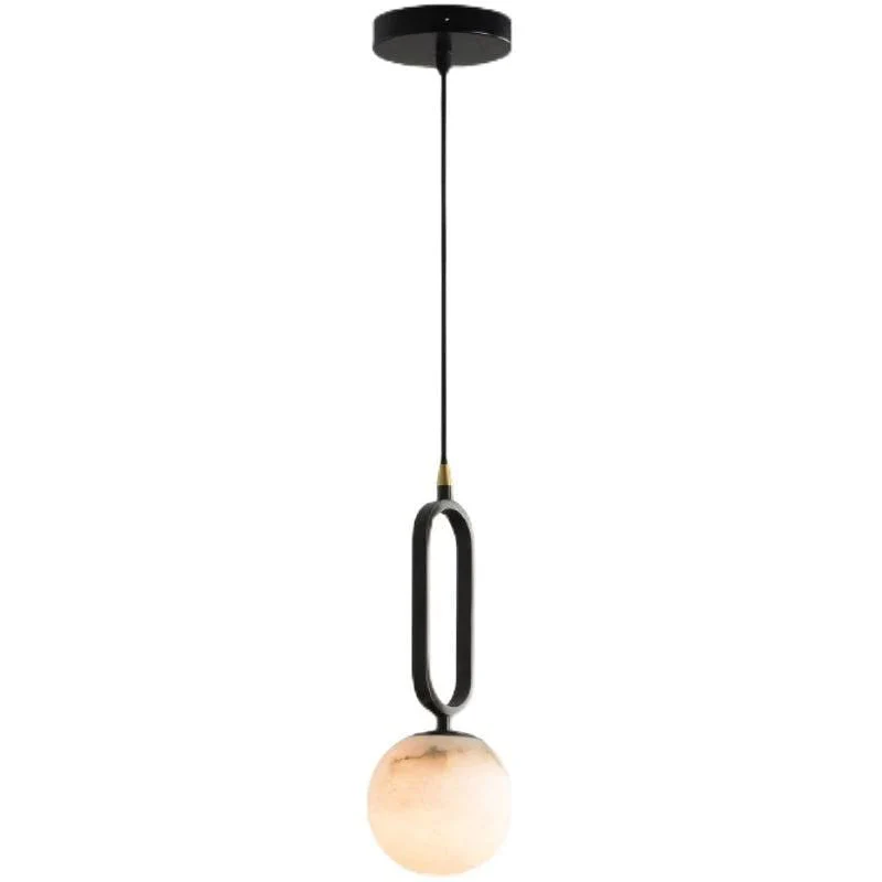 Alabaster Modern Pendant 6" - Image 4