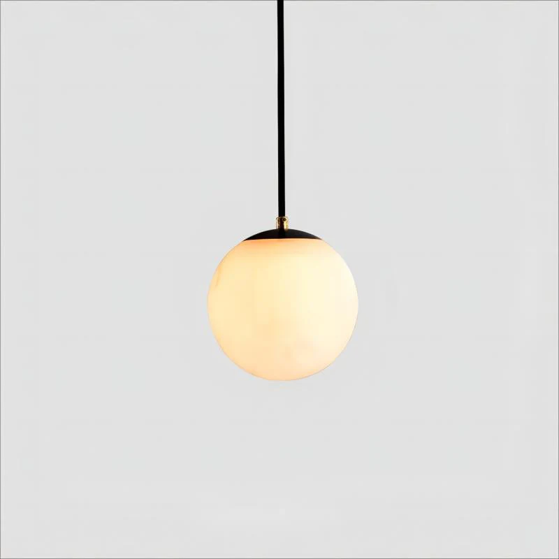 Alabaster Modern Structural Ball Chandelier - Image 2