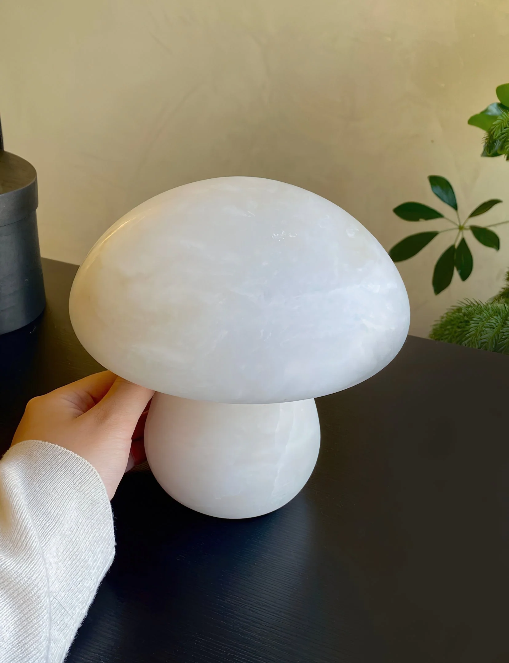 Alabaster Mushroom Table Lamp - Image 8