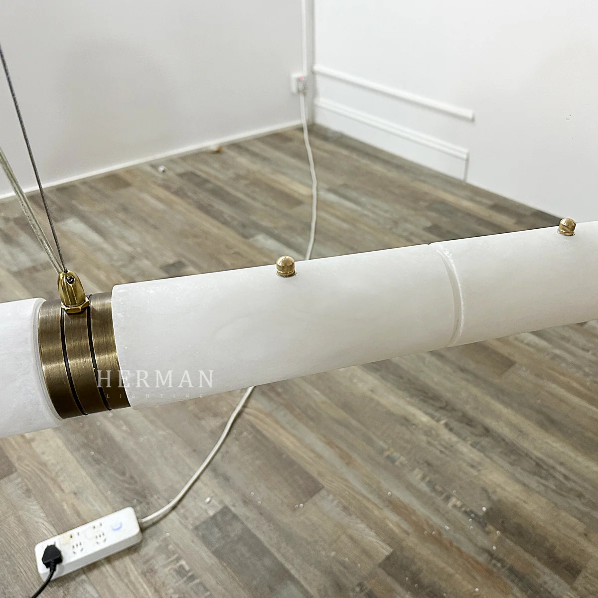 Alabaster Magnificence Art Linear Chandelier - Image 18