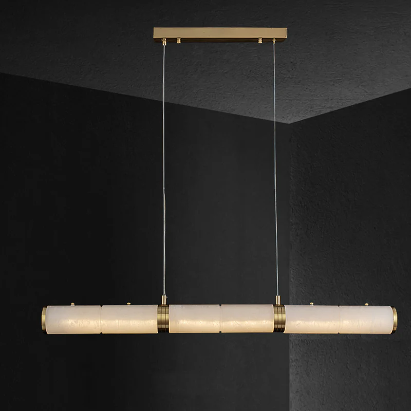 Alabaster Magnificence Art Linear Chandelier - Image 4