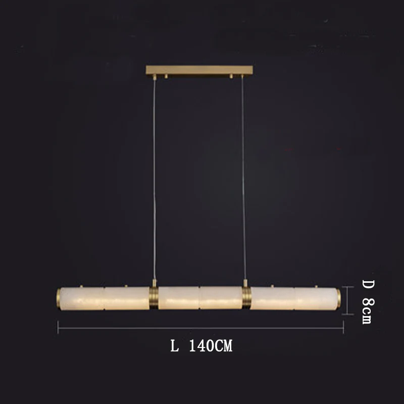 Alabaster Magnificence Art Linear Chandelier - Image 8