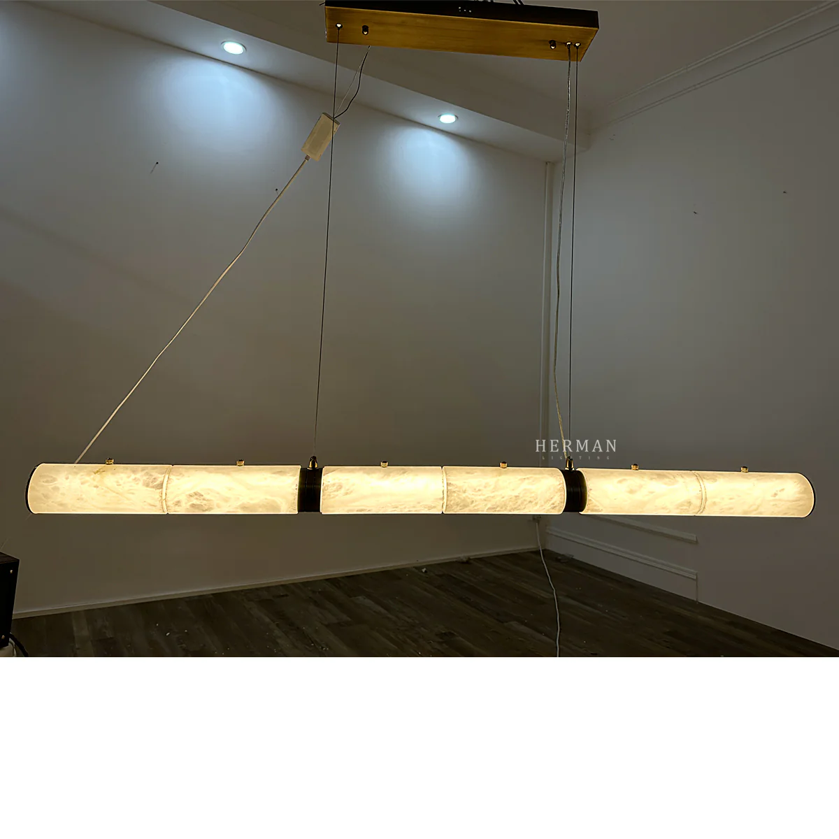 Alabaster Magnificence Art Linear Chandelier - Image 9