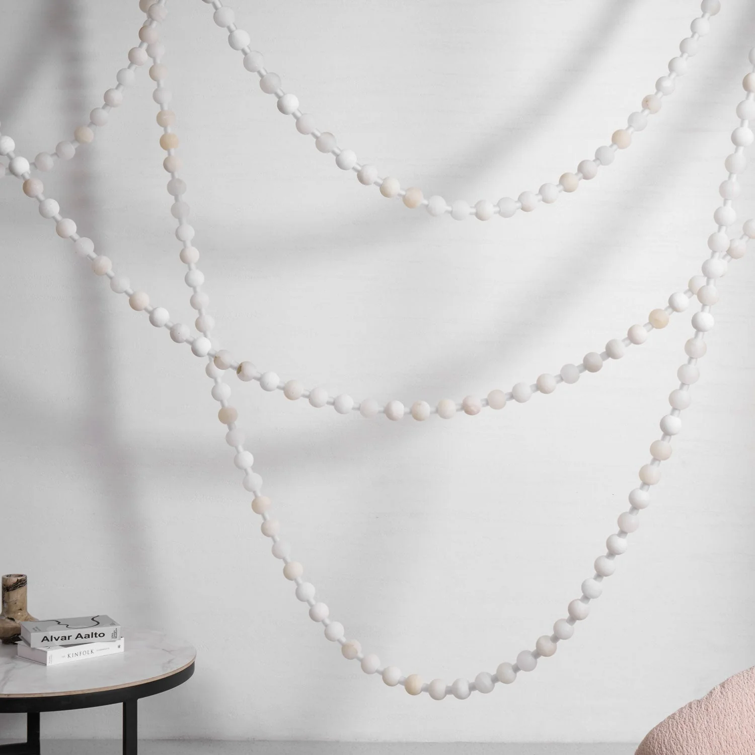 Alabaster Pearl Necklace Chandelier - Image 16