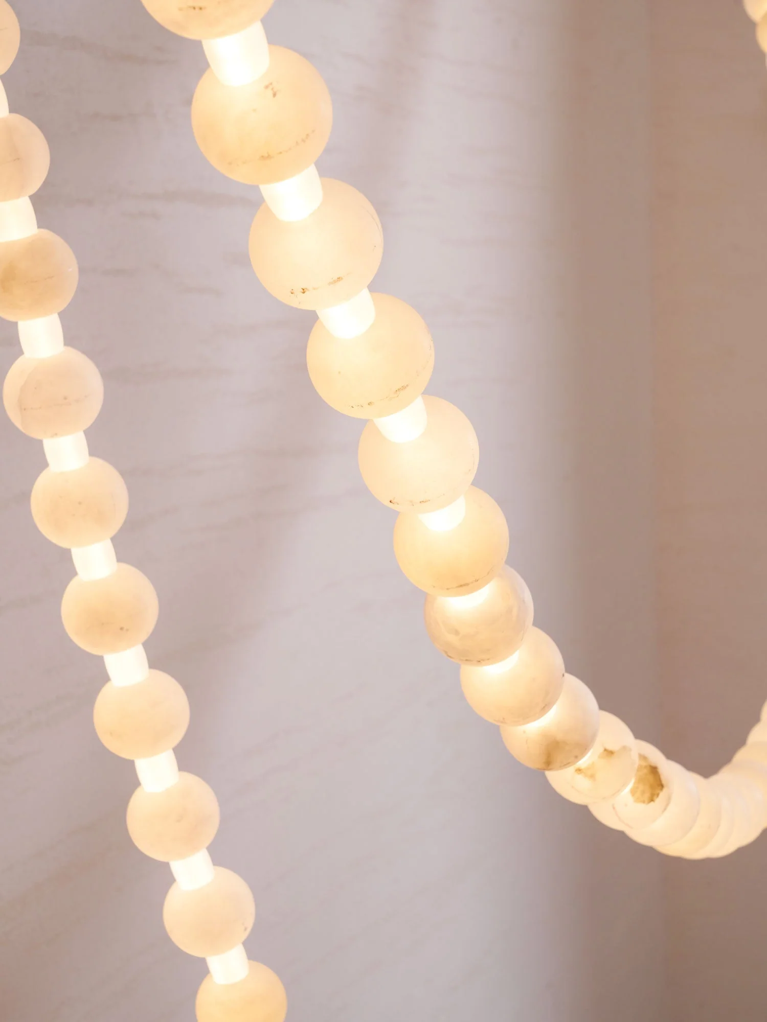 Alabaster Pearl Necklace Chandelier - Image 29