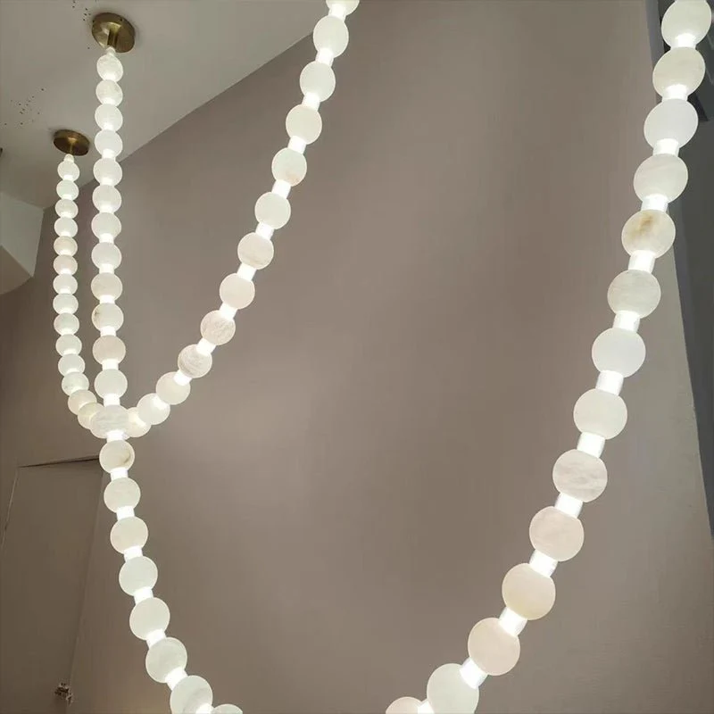 Alabaster Pearl Necklace Chandelier - Image 39