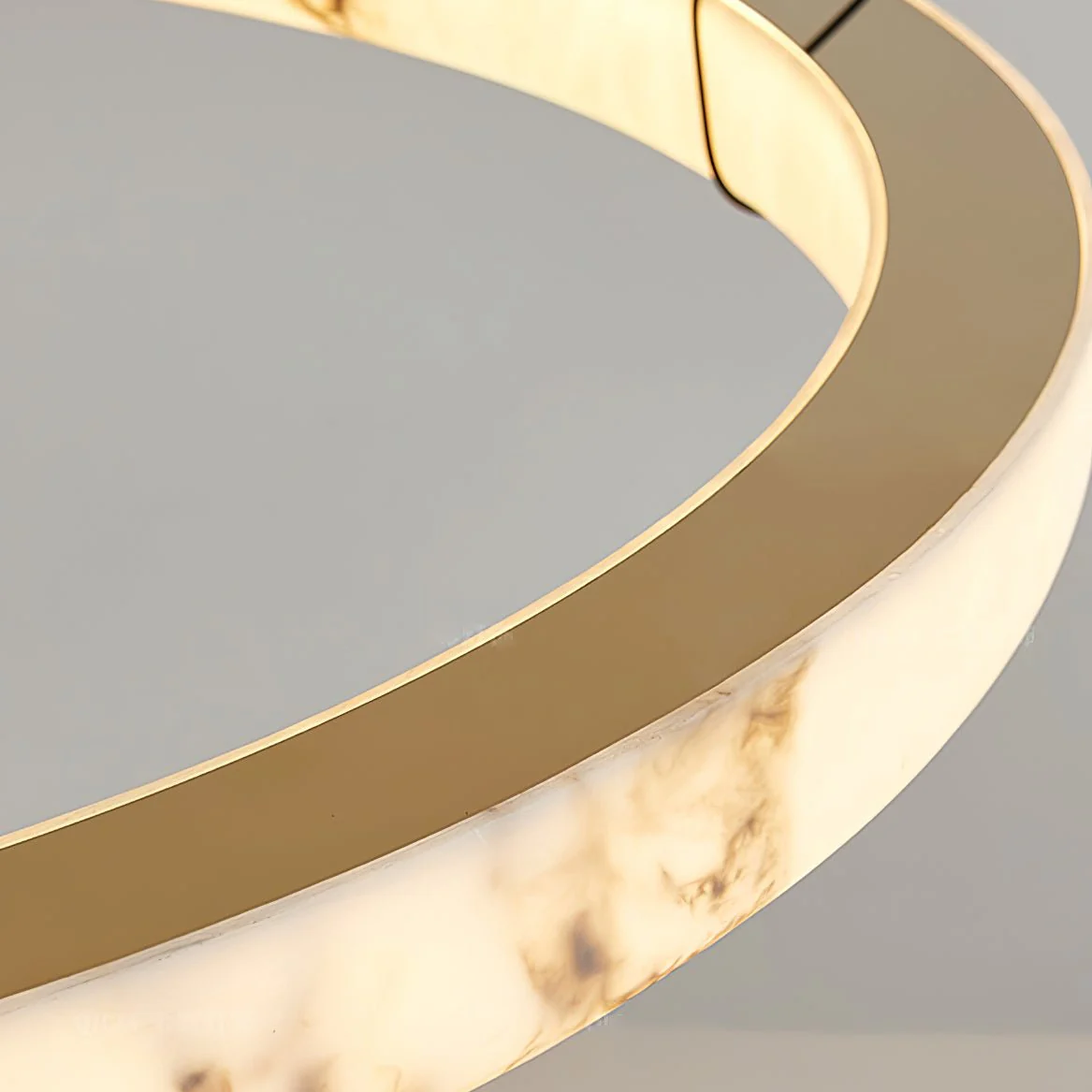 Alabaster Ring Pendant Lamp - Image 18