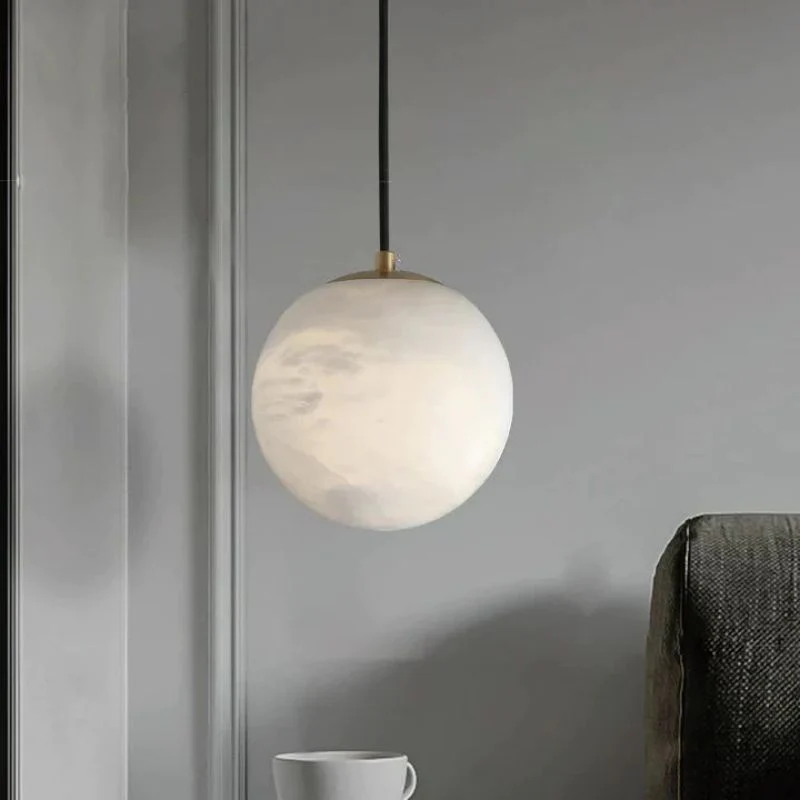 Alabaster Spherical Pendant Light - Image 5