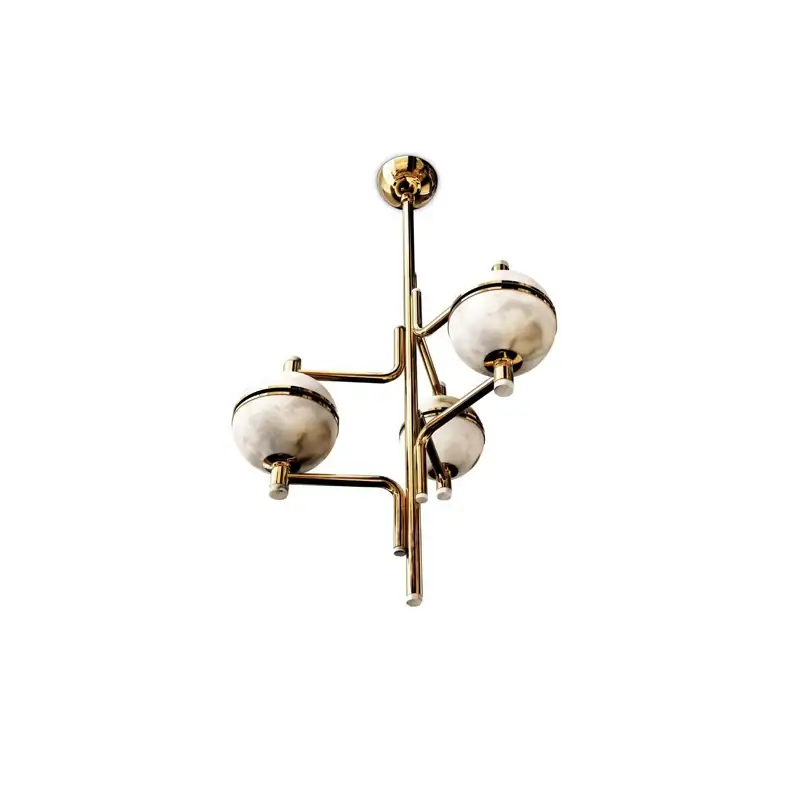 Alabaster Suspension Chandelier - Image 7