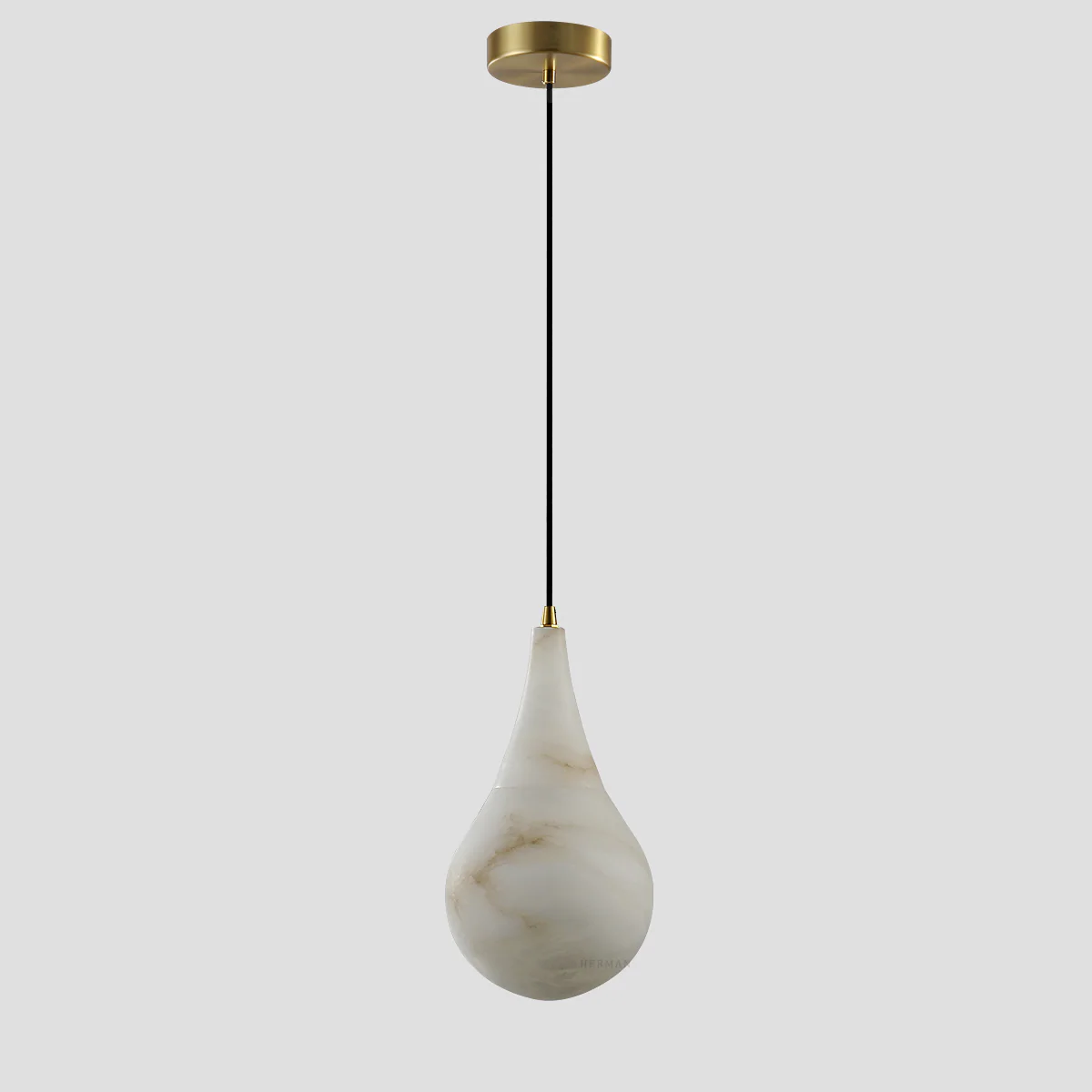 Alabaster Teardrop Single Pendant - Image 2