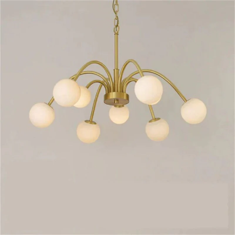 Alabaster Vintage Chandelier - Image 5