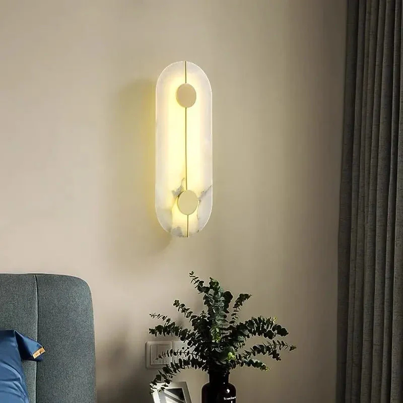 Alabaster Wall Sconce For Bedroom - Image 14
