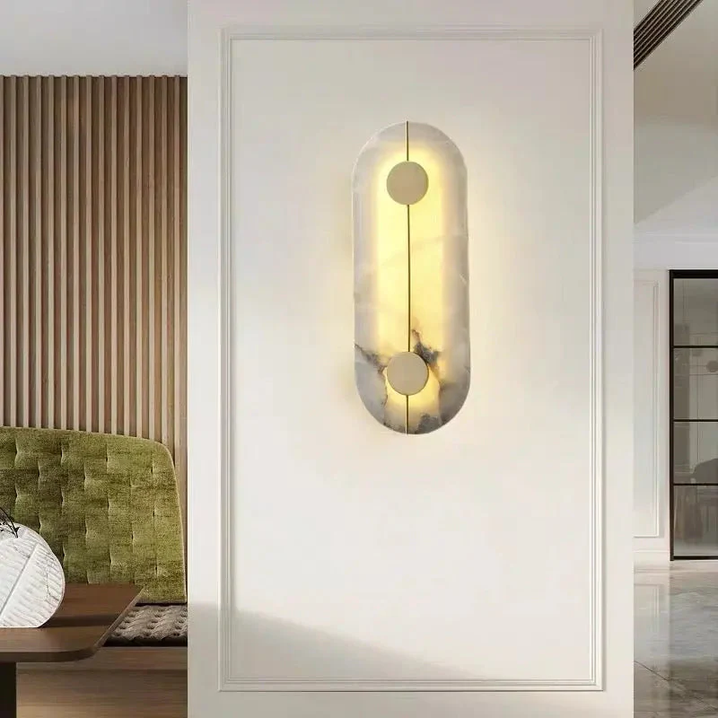 Alabaster Wall Sconce For Bedroom - Image 9