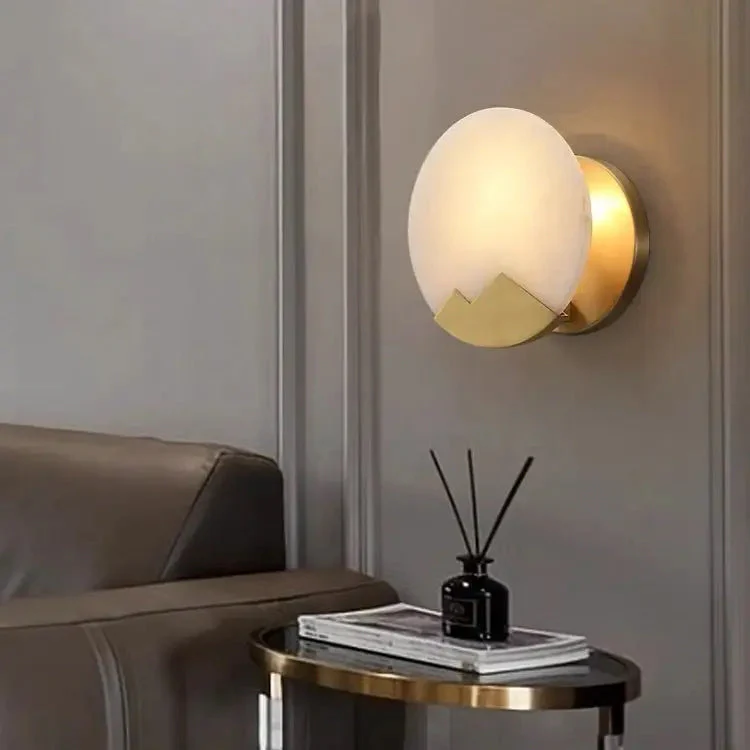 Alabaster Wall Sconces Lighting For Living Room - Image 5