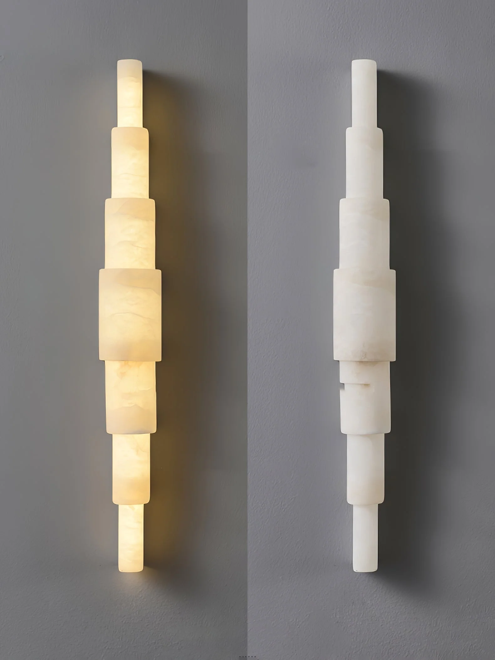 Alba Cascade Alabaster Wall Sconce - Image 12