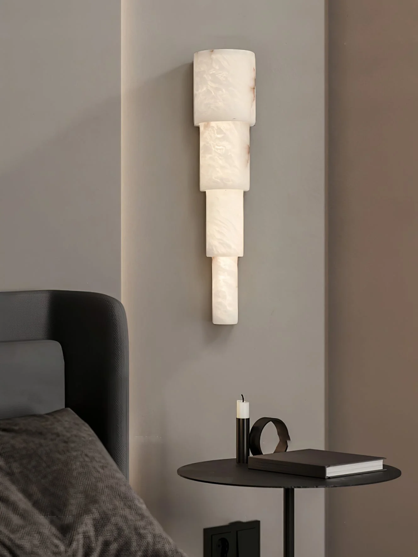 Alba Cascade Alabaster Wall Sconce - Image 14