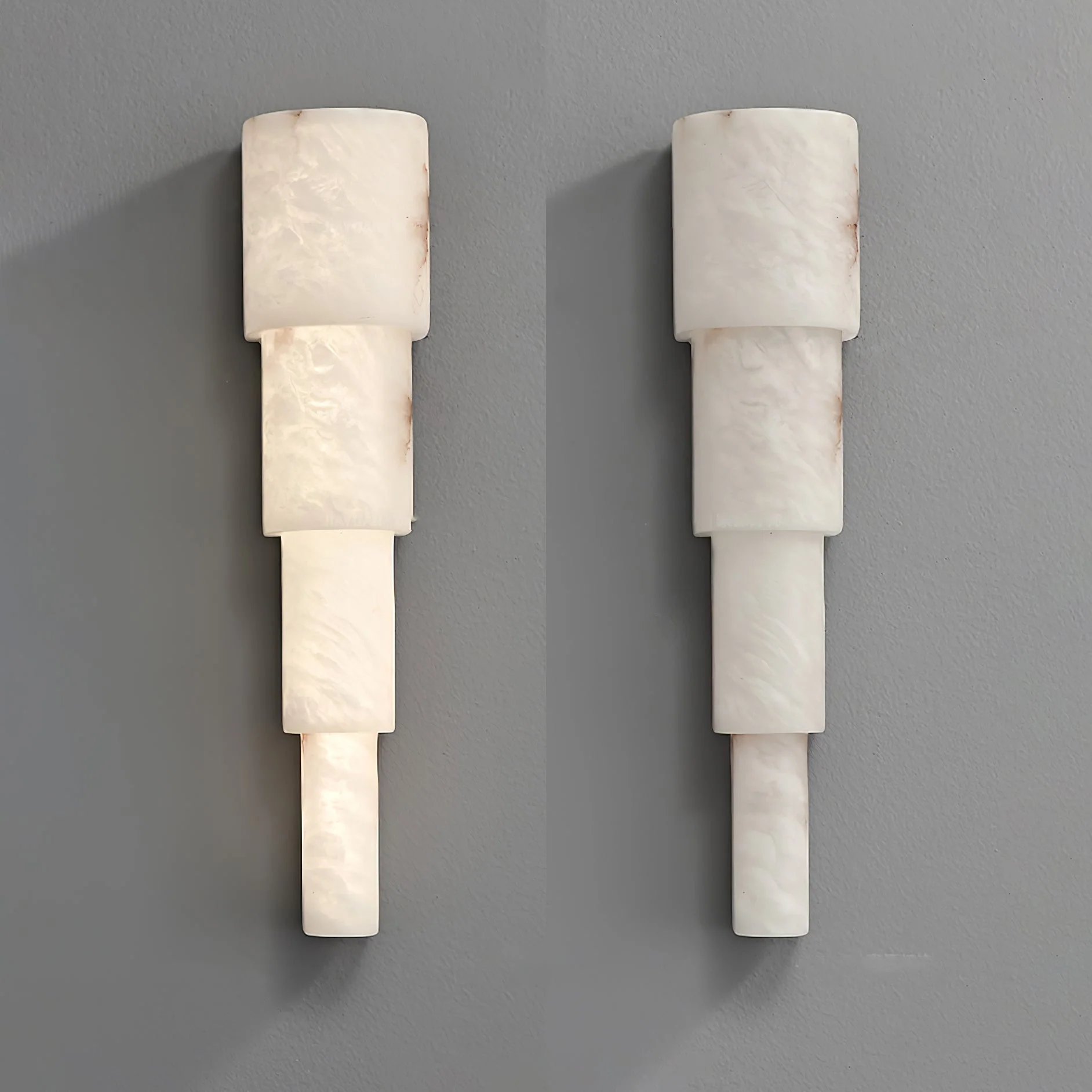 Alba Cascade Alabaster Wall Sconce - Image 7