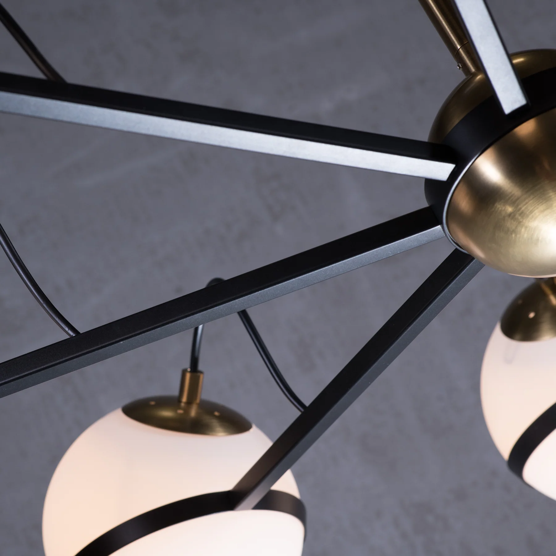 Alba Milk Glass Globe Chandelier - Image 8