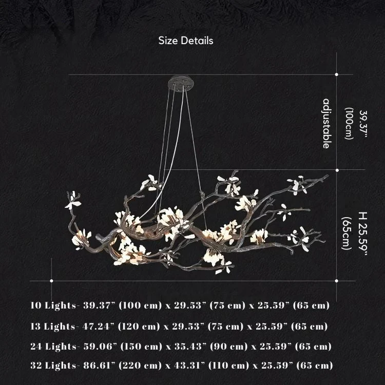 Barhed Tree Branch Chandelier - Image 12