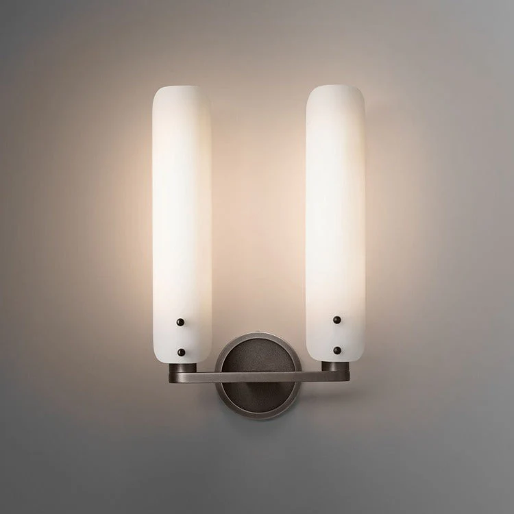 Ale White Shade 2-Head Wall Sconce 16"H - Image 12