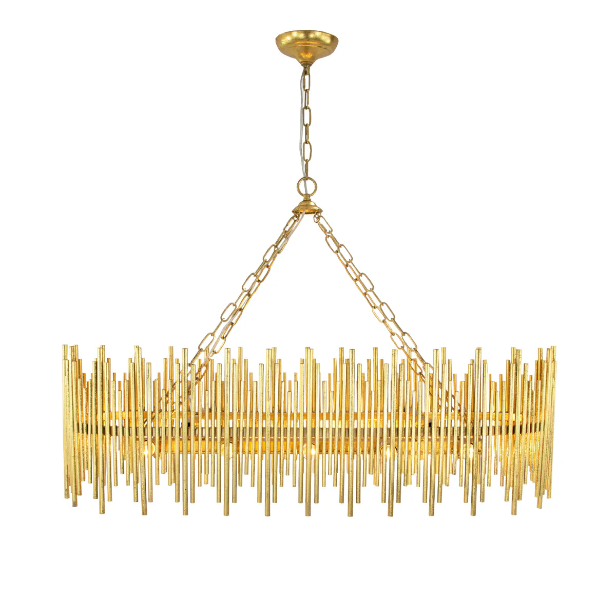Althely 10 Lights Rectangle Pendant Chandelier - Image 4
