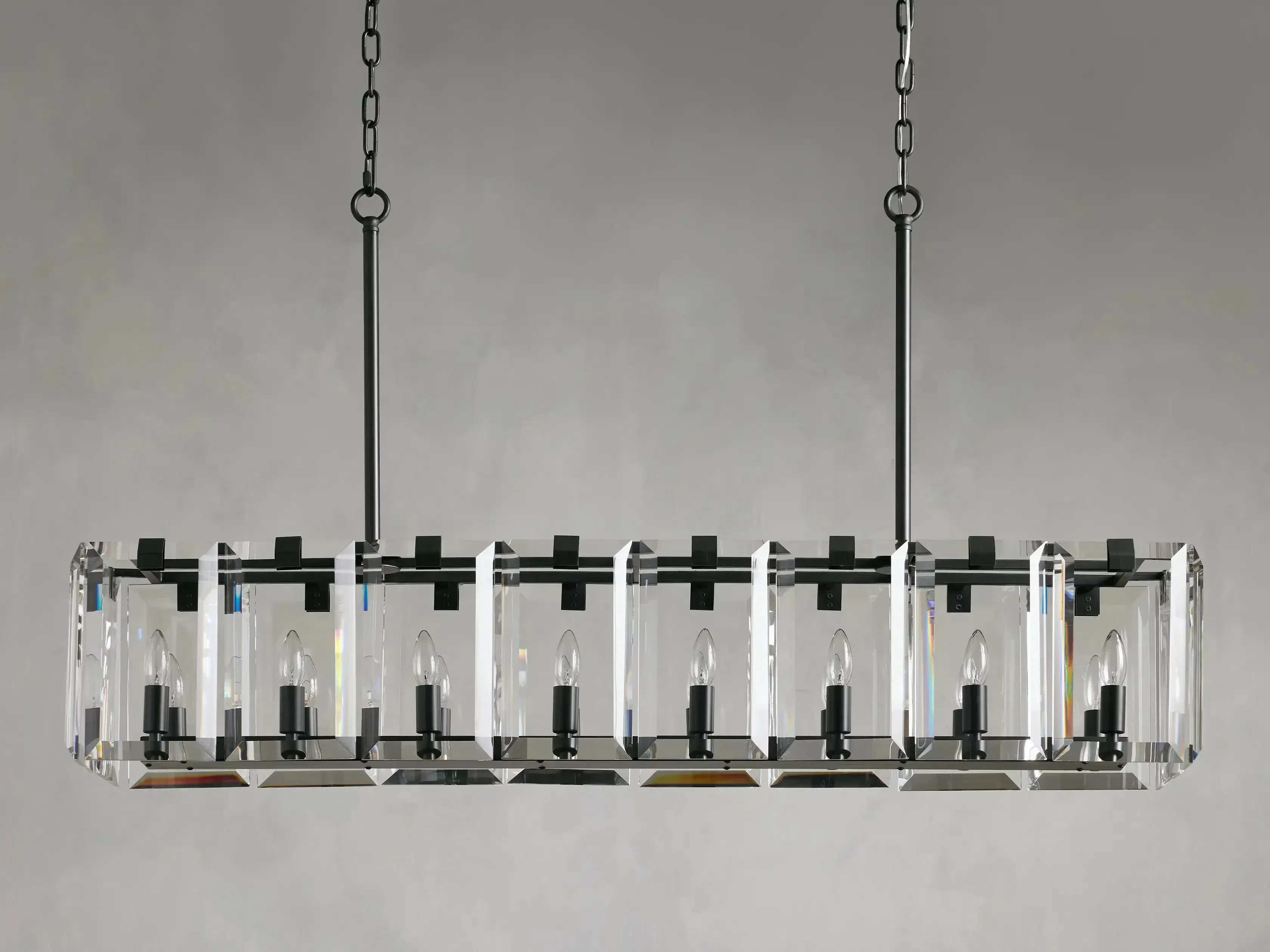 Amaya Rectangular Chandelier 40" 53" - Image 10