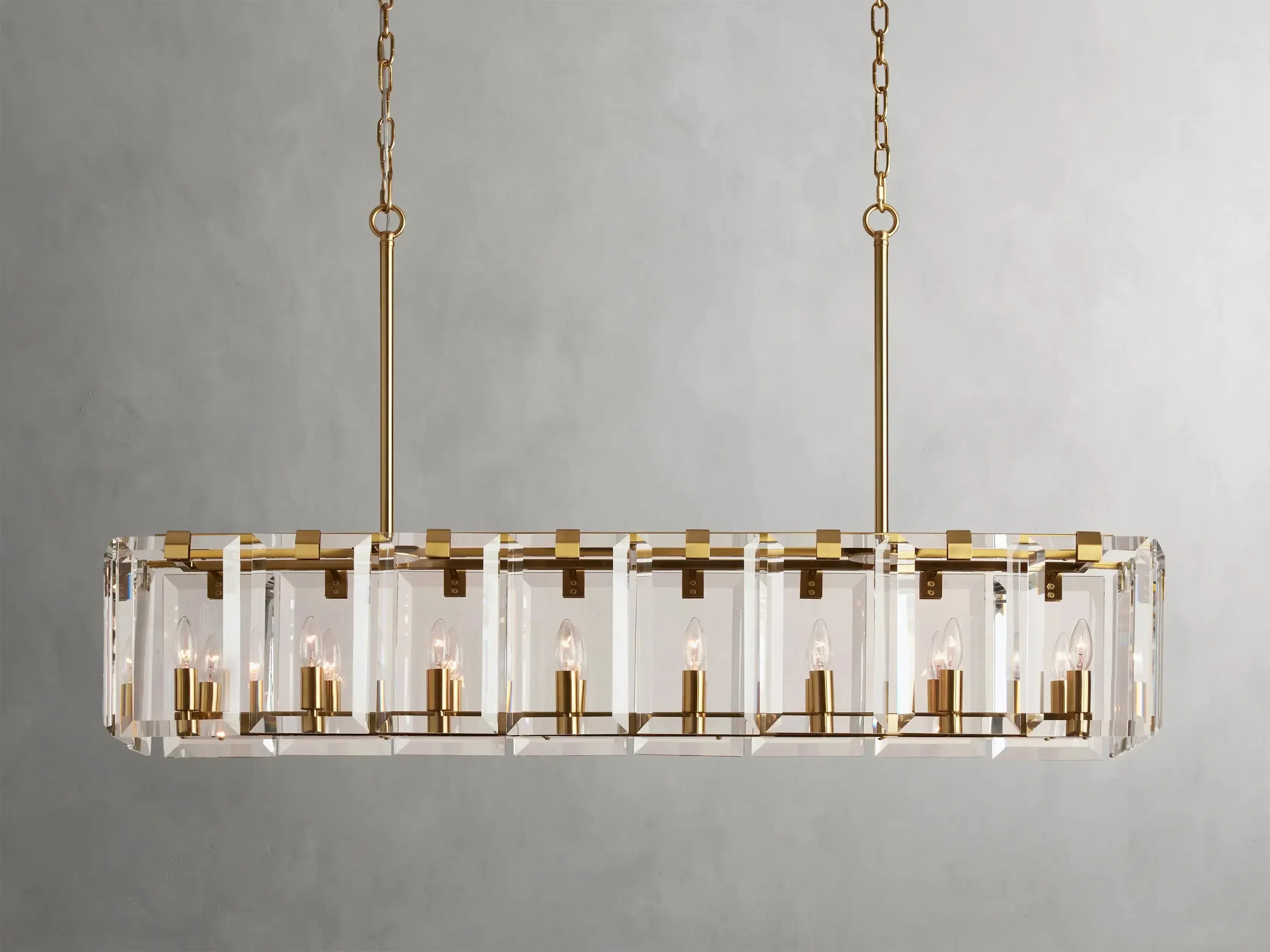 Amaya Rectangular Chandelier 40" 53" - Image 14