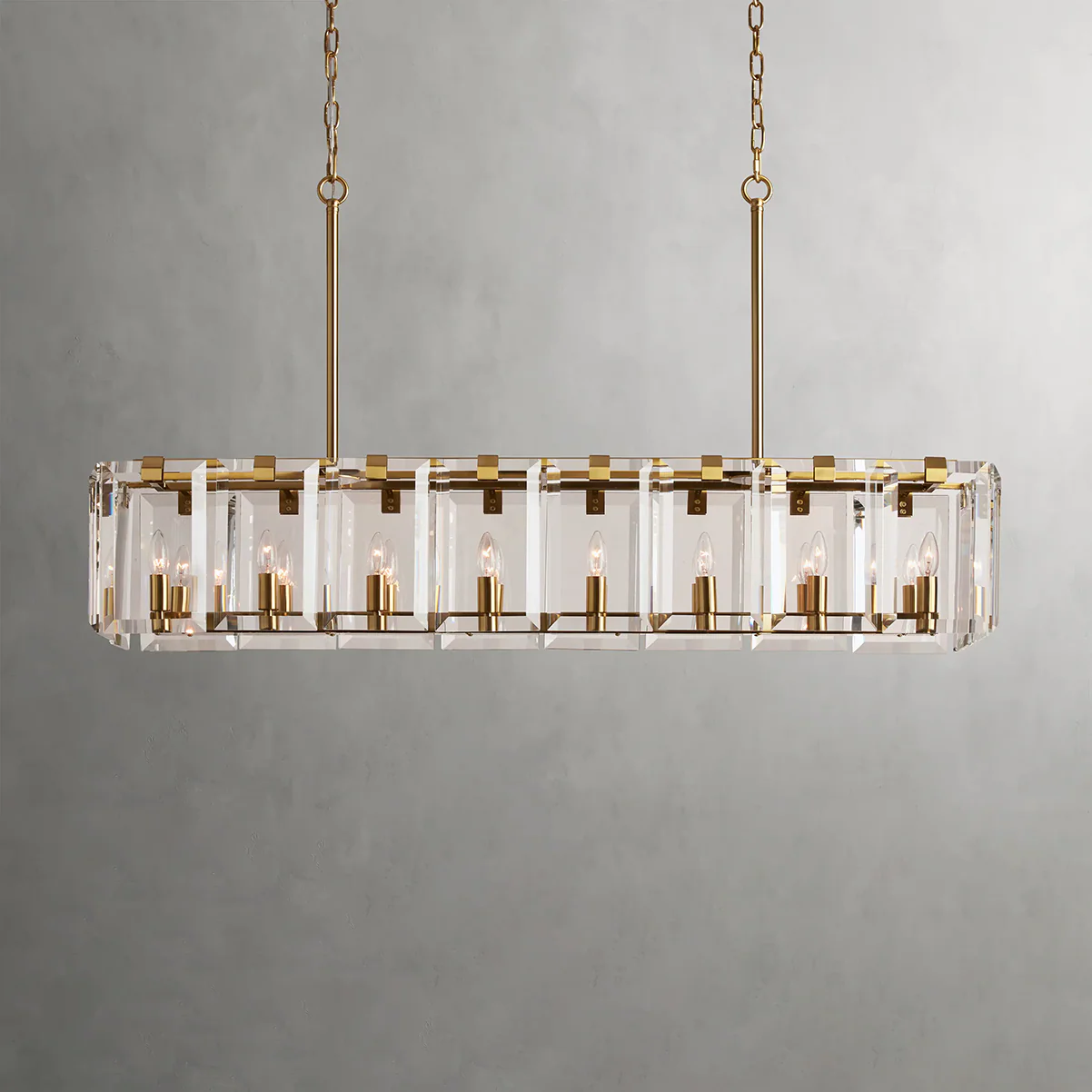 Amaya Rectangular Chandelier 40" 53" - Image 15