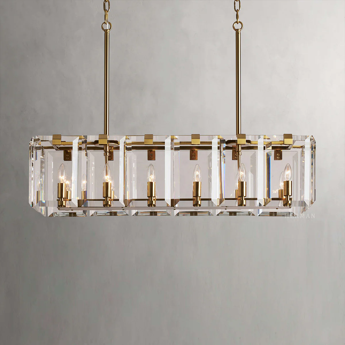 Amaya Rectangular Chandelier 40" 53" - Image 33