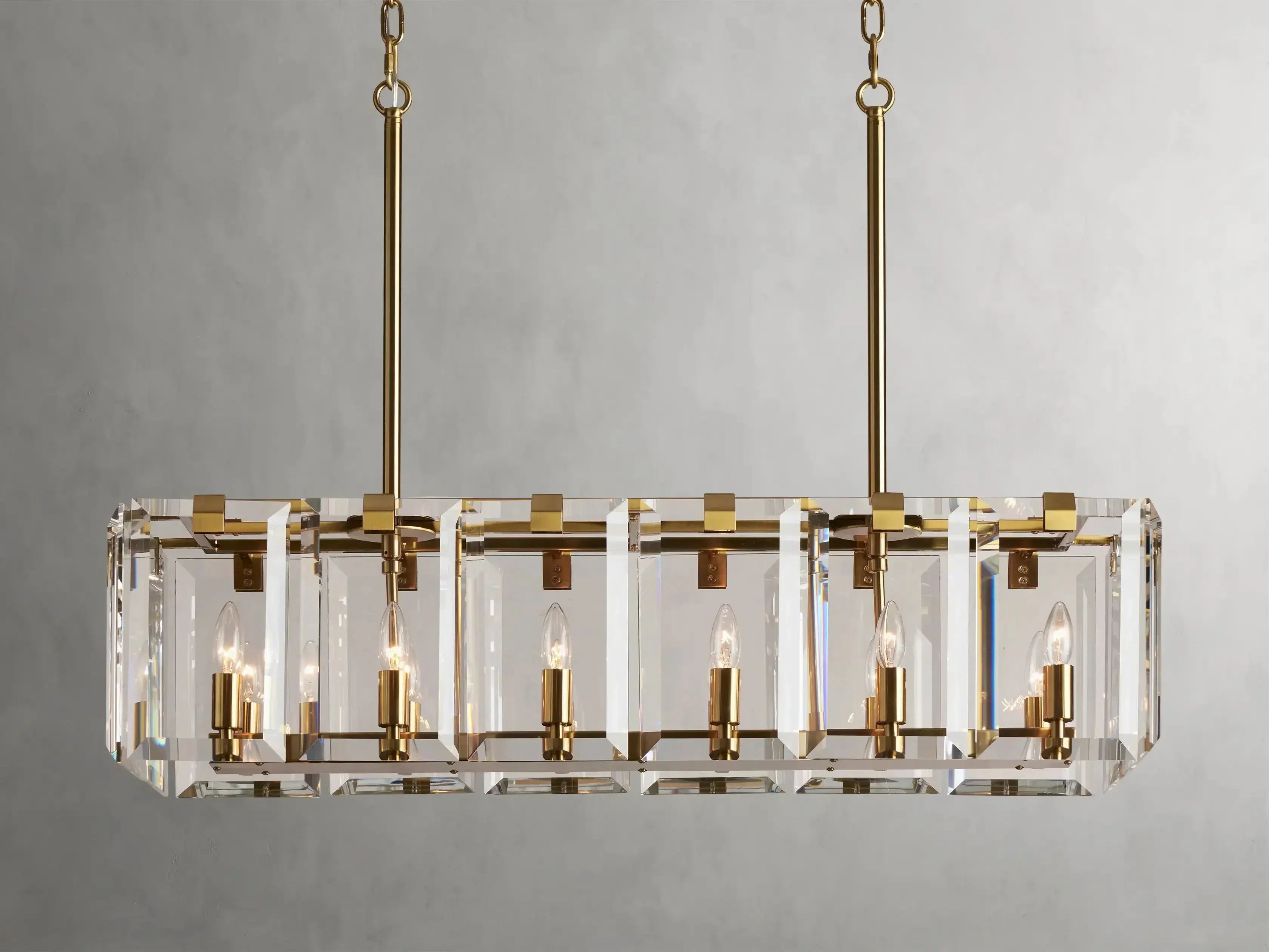 Amaya Rectangular Chandelier 40" 53" - Image 5