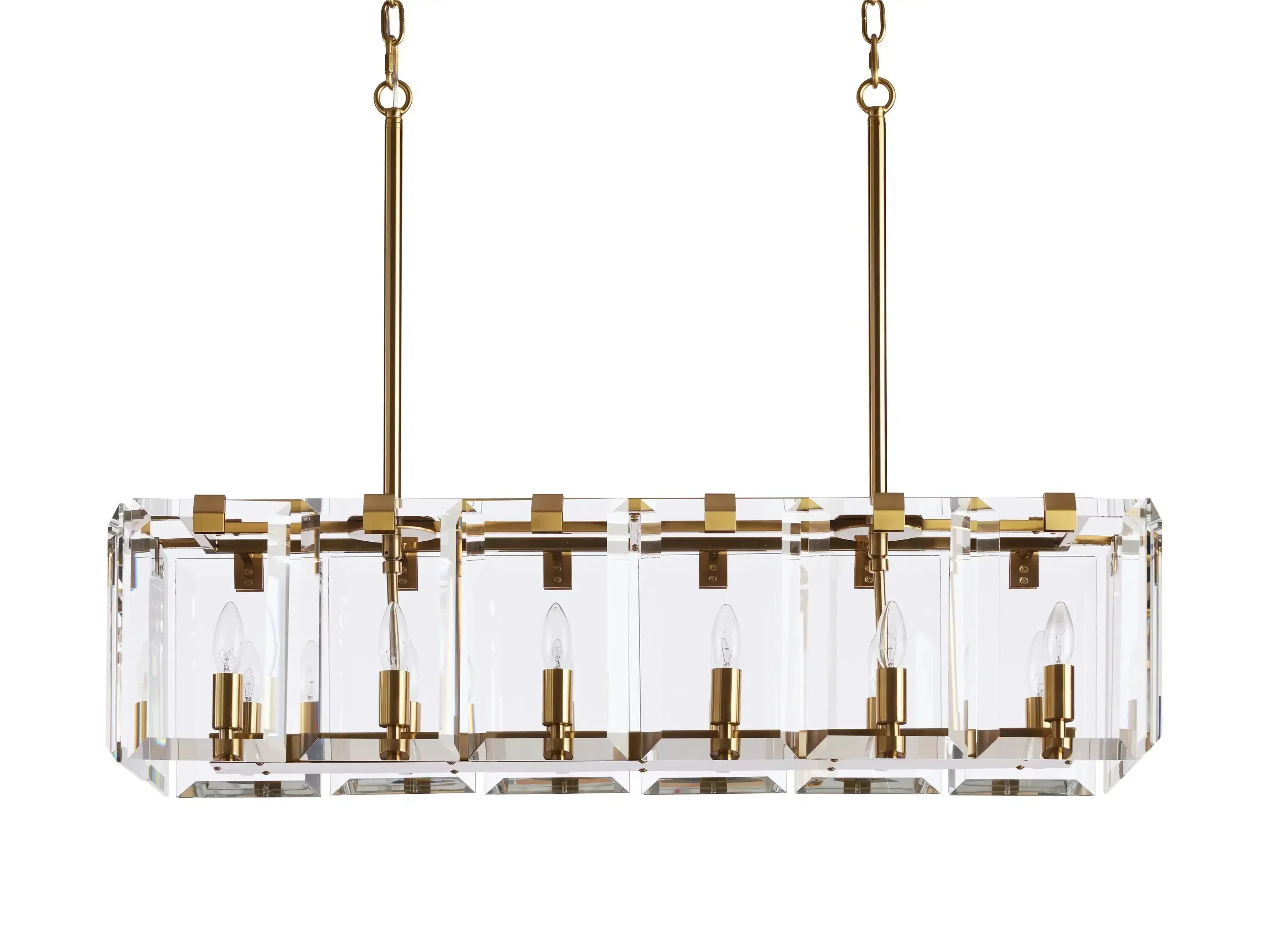 Amaya Rectangular Chandelier 40" 53" - Image 8