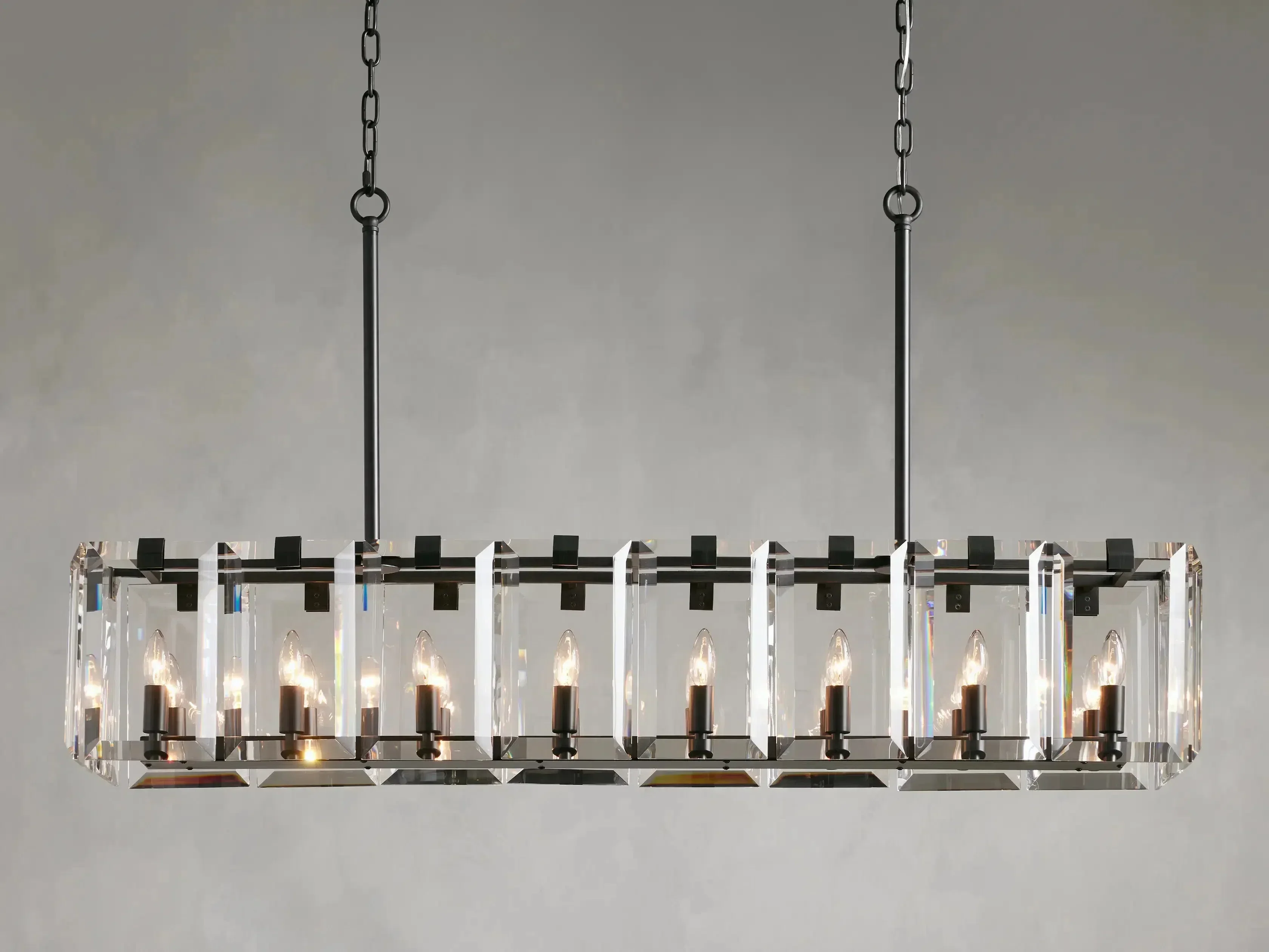 Amaya Rectangular Chandelier 40" 53" - Image 9