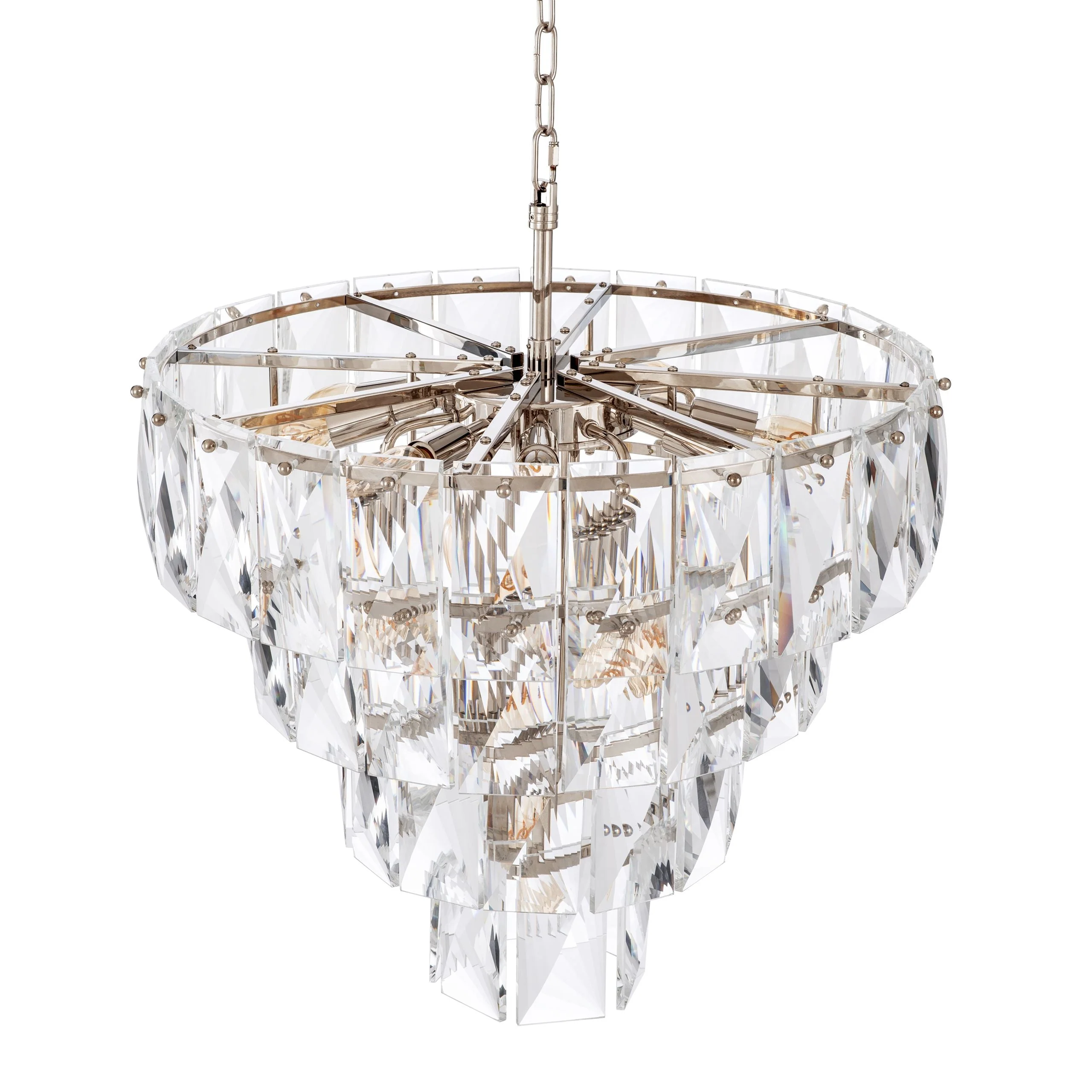 Amazone Modern Glass Chandelier [S/L] - [Clear/Smoke] - Image 7