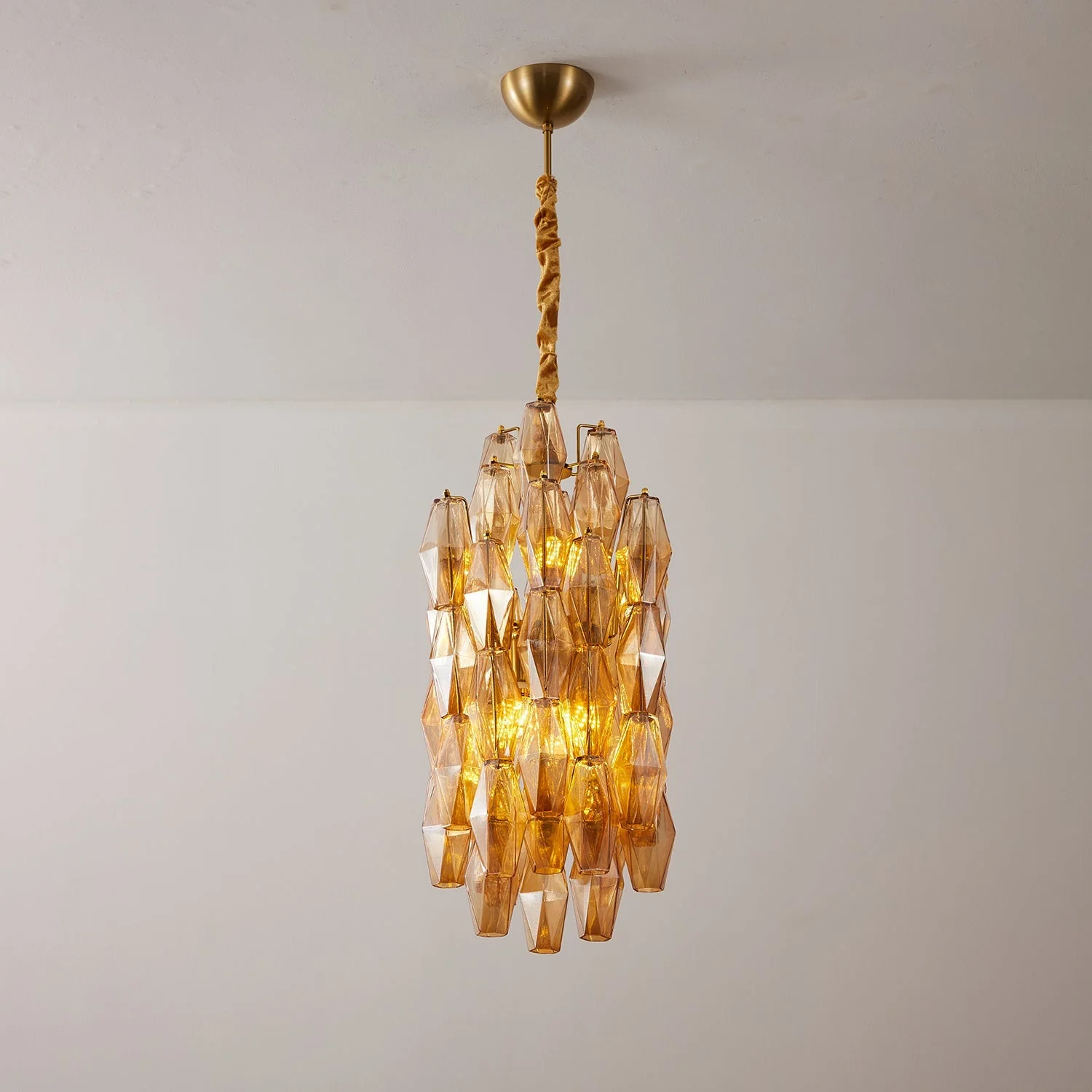 Amber Prism Long Chandelier - Image 11