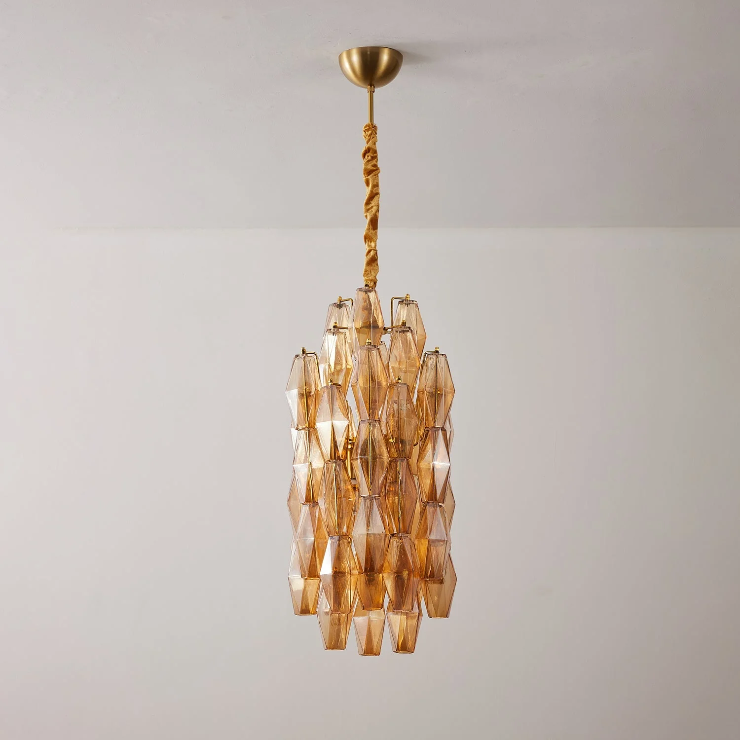 Amber Prism Long Chandelier - Image 3