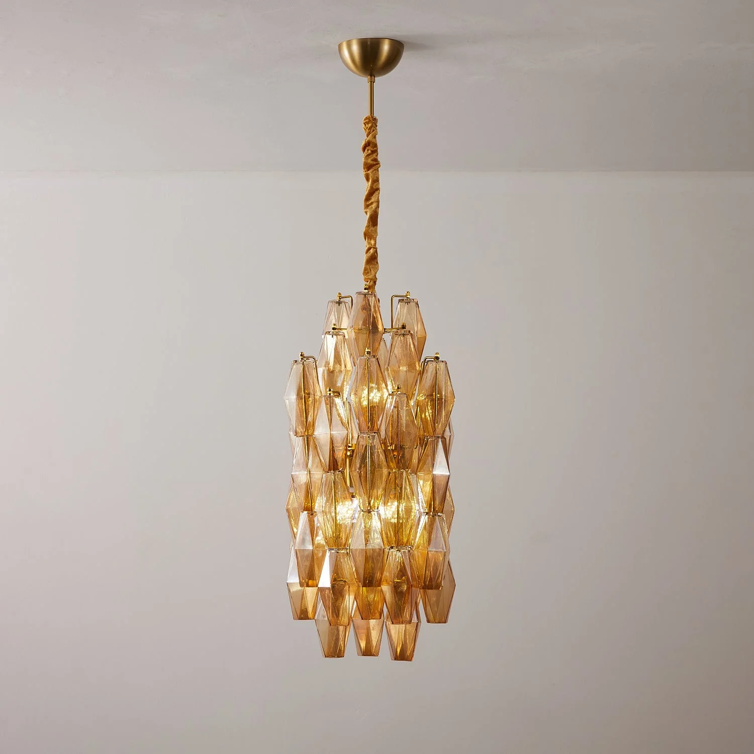 Amber Prism Long Chandelier - Image 8
