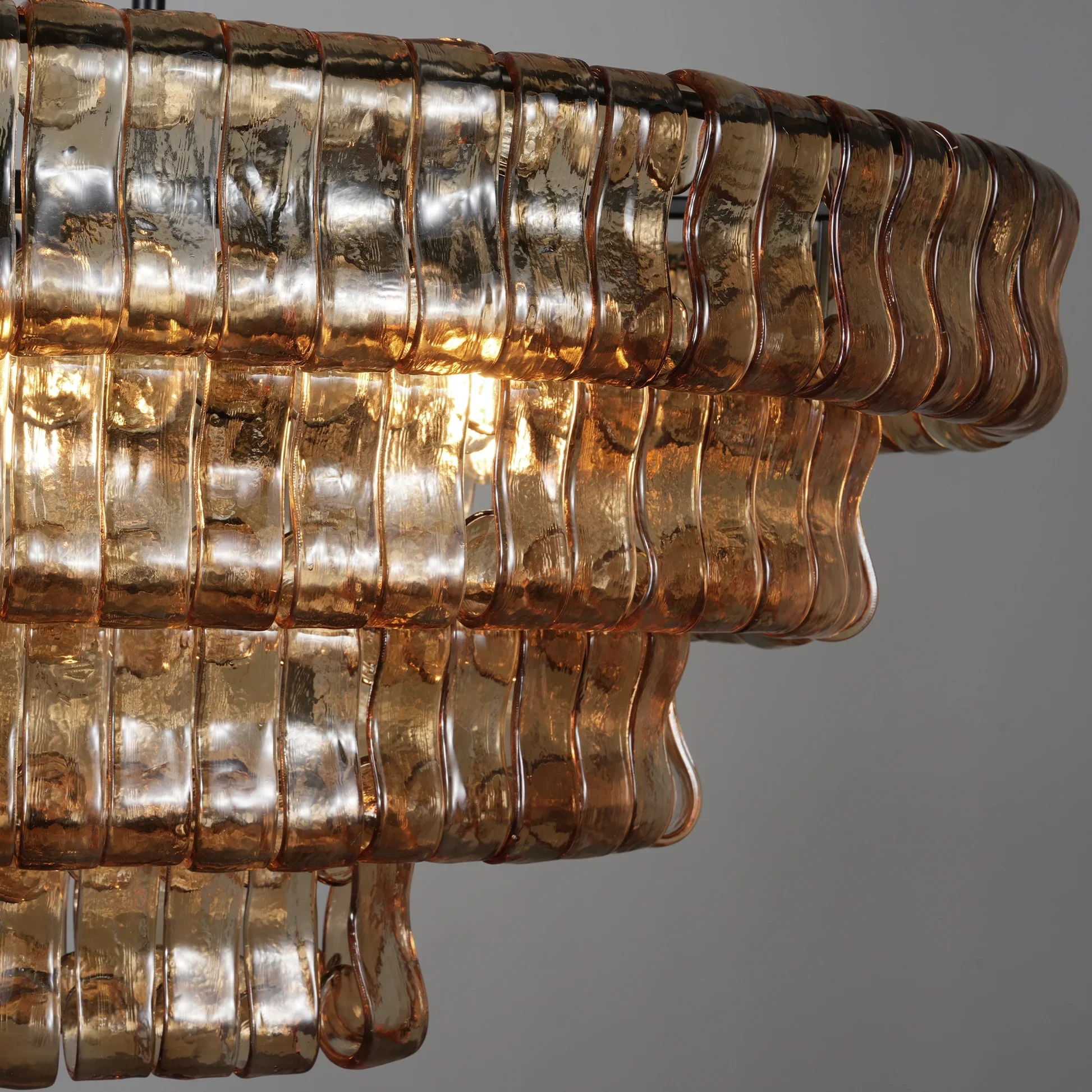Amor Ghiaccio Glass Oval Chandelier 54"W/65"W - Image 58
