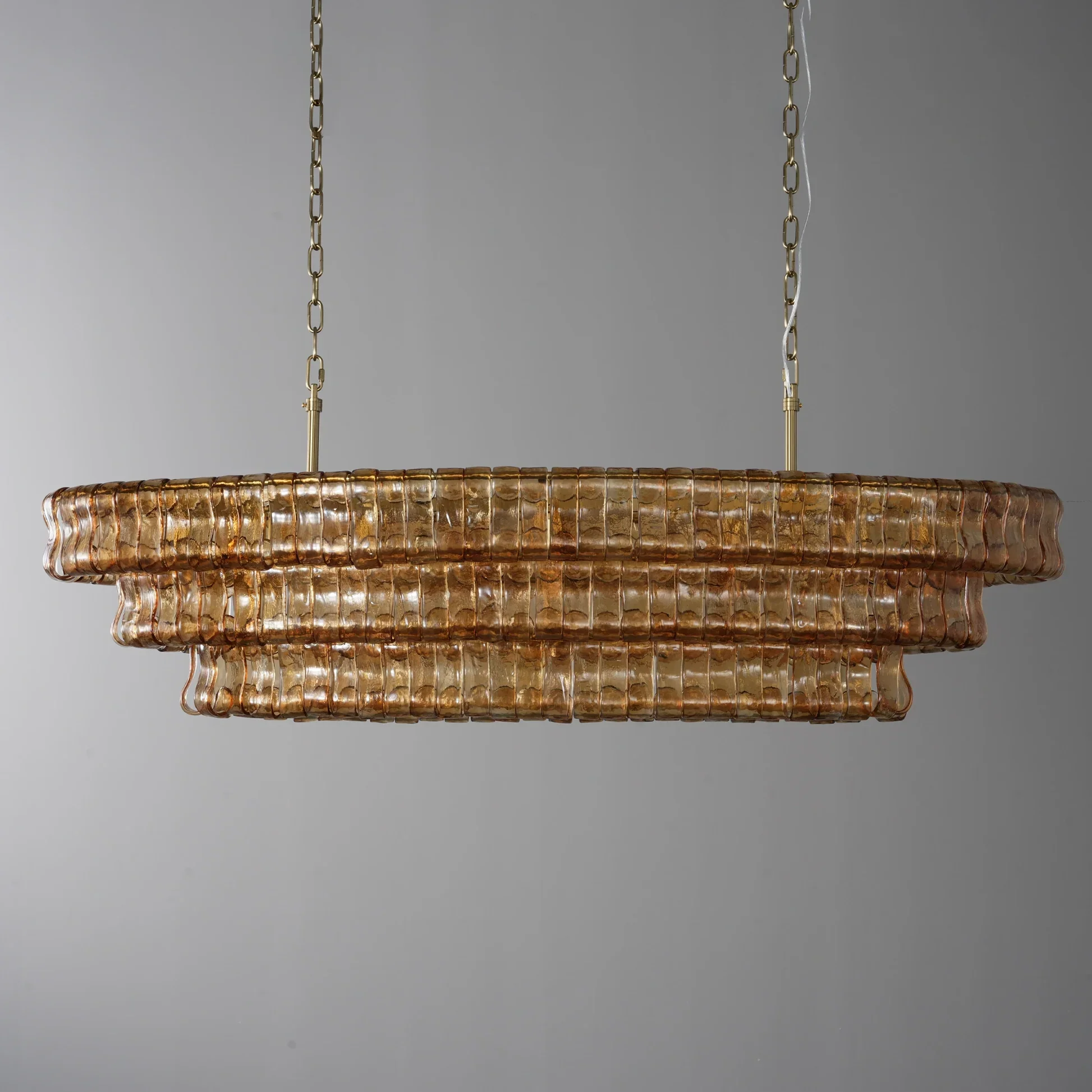 Amor Ghiaccio Glass Oval Chandelier 54"W/65"W - Image 33