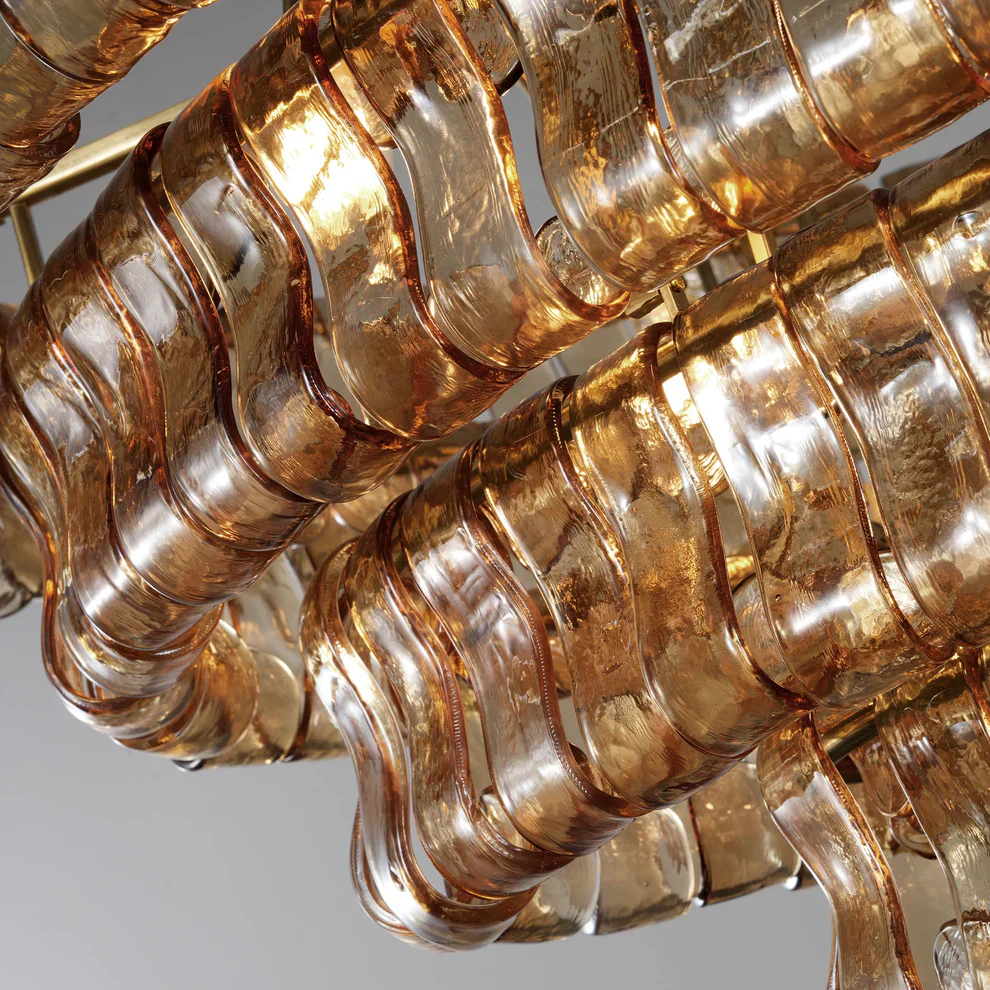 Amor Ghiaccio Glass Oval Chandelier 54"W/65"W - Image 50