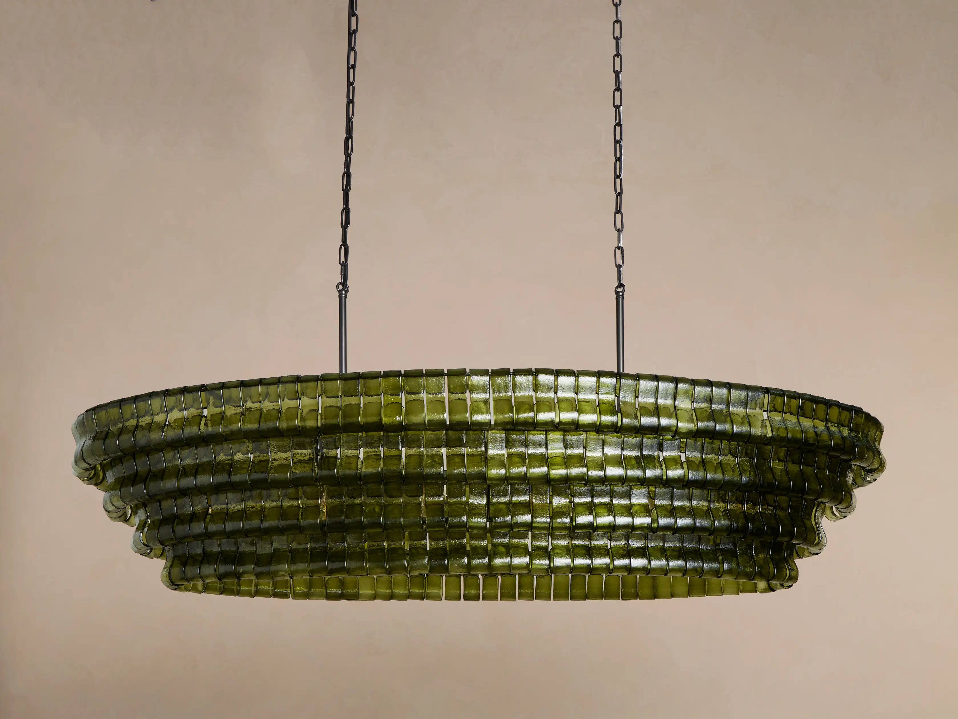 Amor Ghiaccio Glass Oval Chandelier 54"W/65"W - Image 65