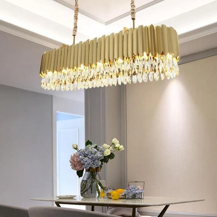 April Dining Room Chandelier Gold - Image 6