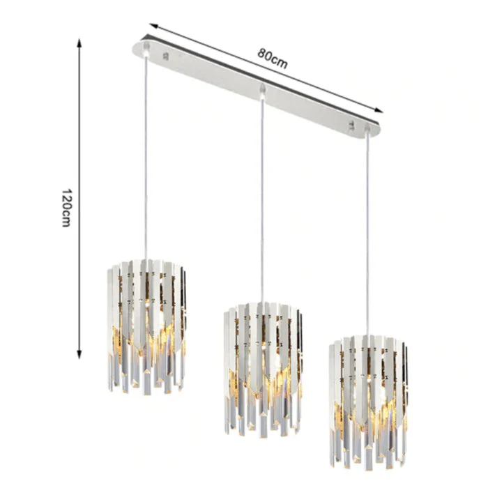 April Gold Plated Crystal Pendant Light - Image 15