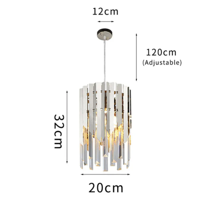 April Gold Plated Crystal Pendant Light - Image 19