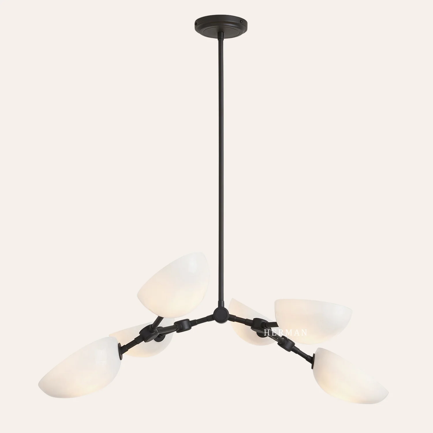 Argus Glass Chandelier 32" Width - Image 9