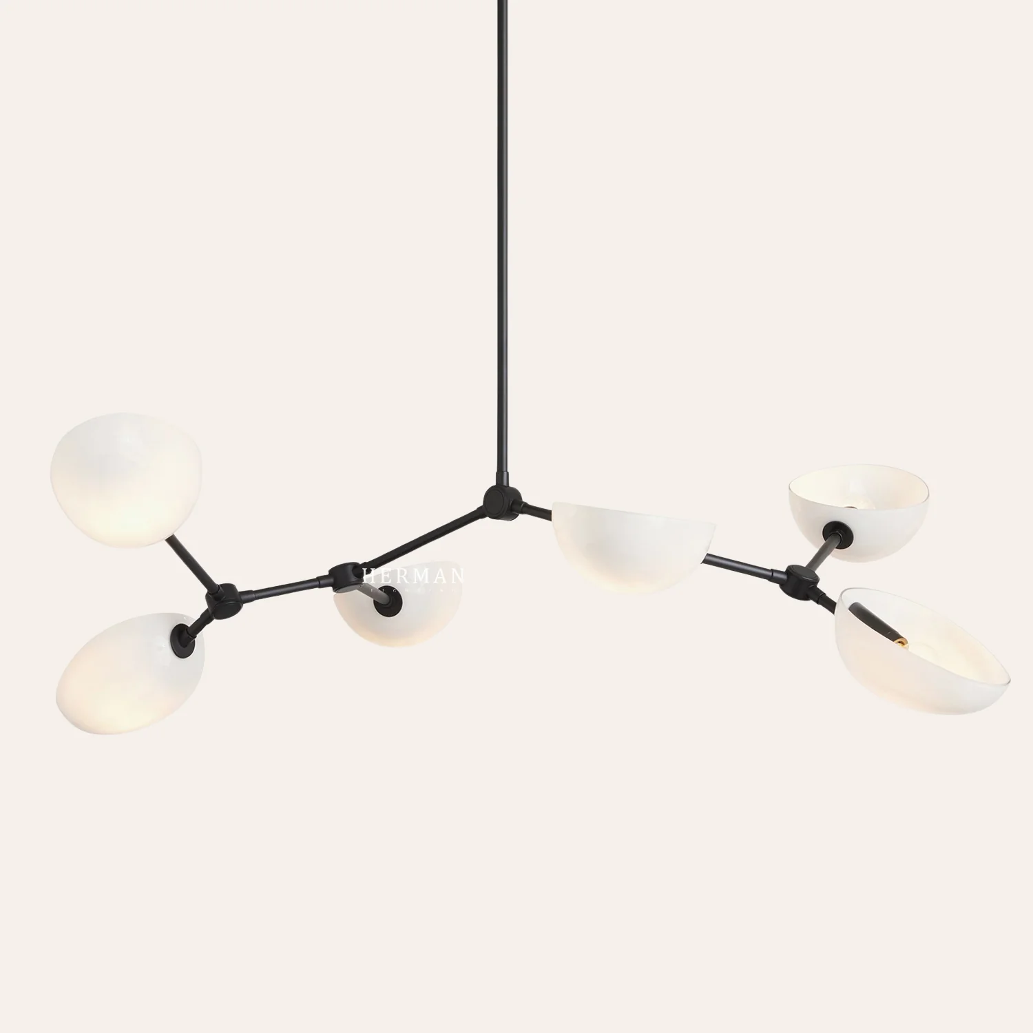 Argus Glass Chandelier 45" Width - Image 12