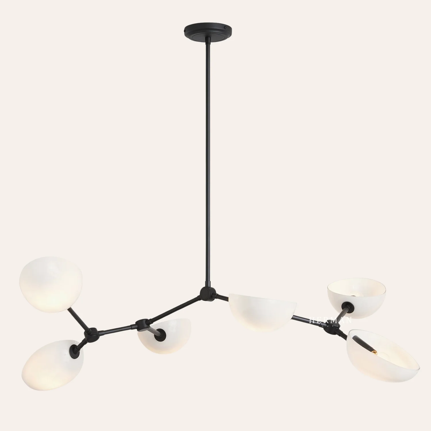 Argus Glass Chandelier 45" Width - Image 5